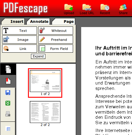 Pdf Direkt Im Browser Editieren Gummada